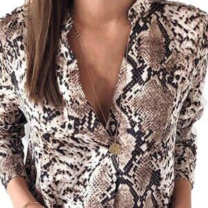 Lush Brand Snake Print Blouse